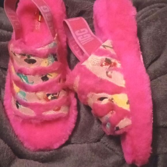NWOT UGG "Tiger Flower" Slingback Slides Shoes Slippers Sandals 6 - Picture 5 of 8